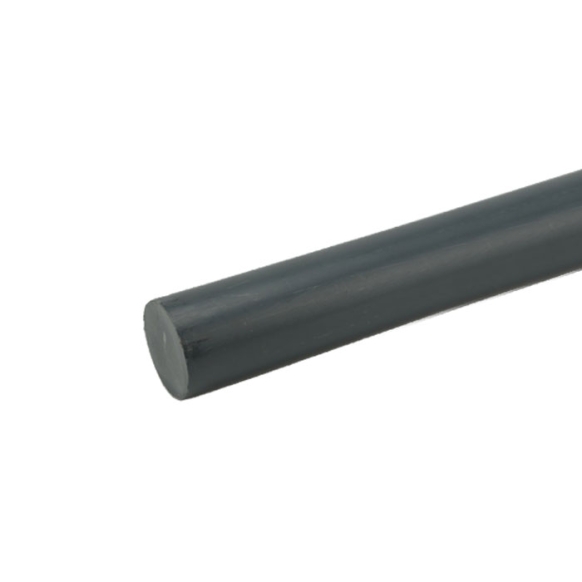 PVC rondstaf donkergrijs RAL 7011