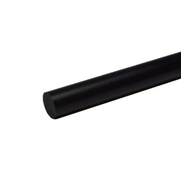 PVC rondstaf zwart