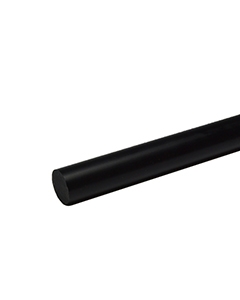 PVC rondstaf zwart