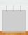 Plexiglas ophangscherm 1500 x 1000 mm (bxh) dikte 3 mm met 3 gaatjes Ø5