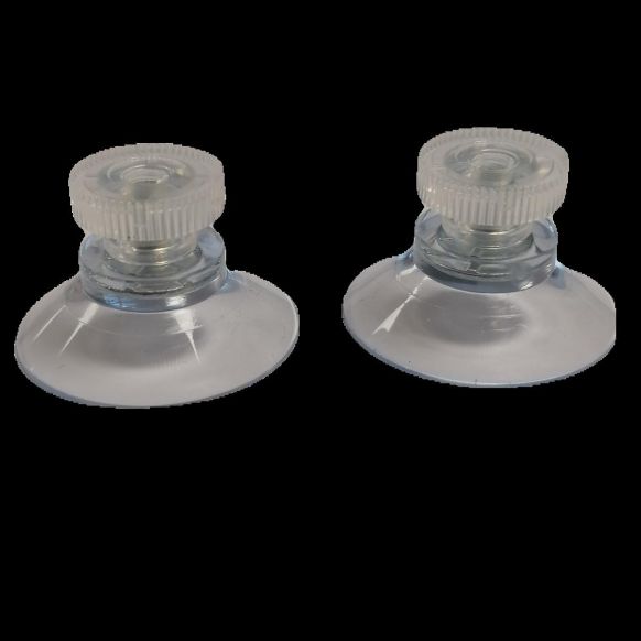 Zuignapjes ophangsysteem voor acrylaat plexiglas - set per 2 stuks