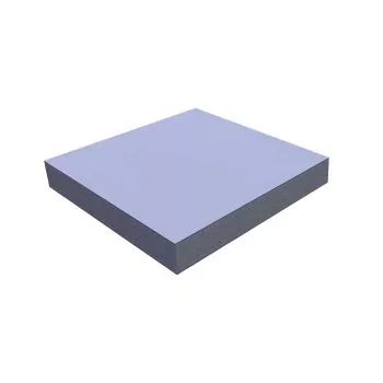 PP polypropyleen plaat grijs geschuimd dikte 15mm - 1230x300mm 