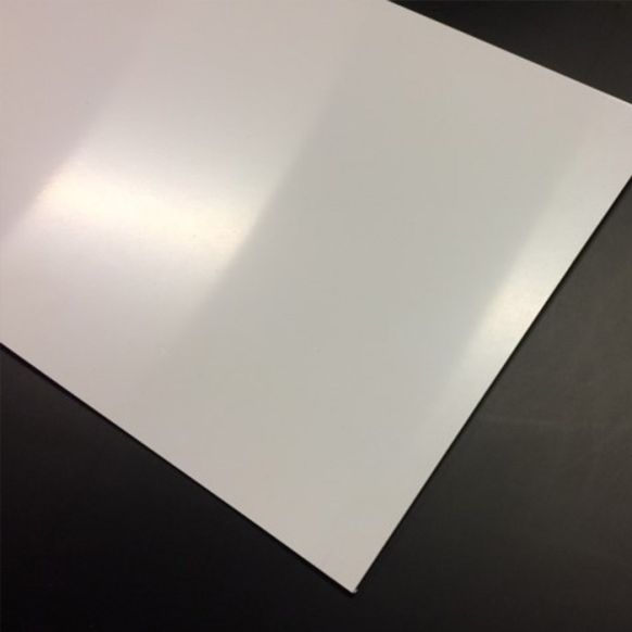 polystyreen (PS) plaat wit mat/mat massief 2000x1000x5mm