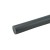 PVC rondstaf donkergrijs RAL 7011
