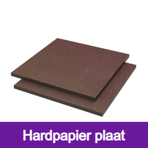 hardpapier plaat